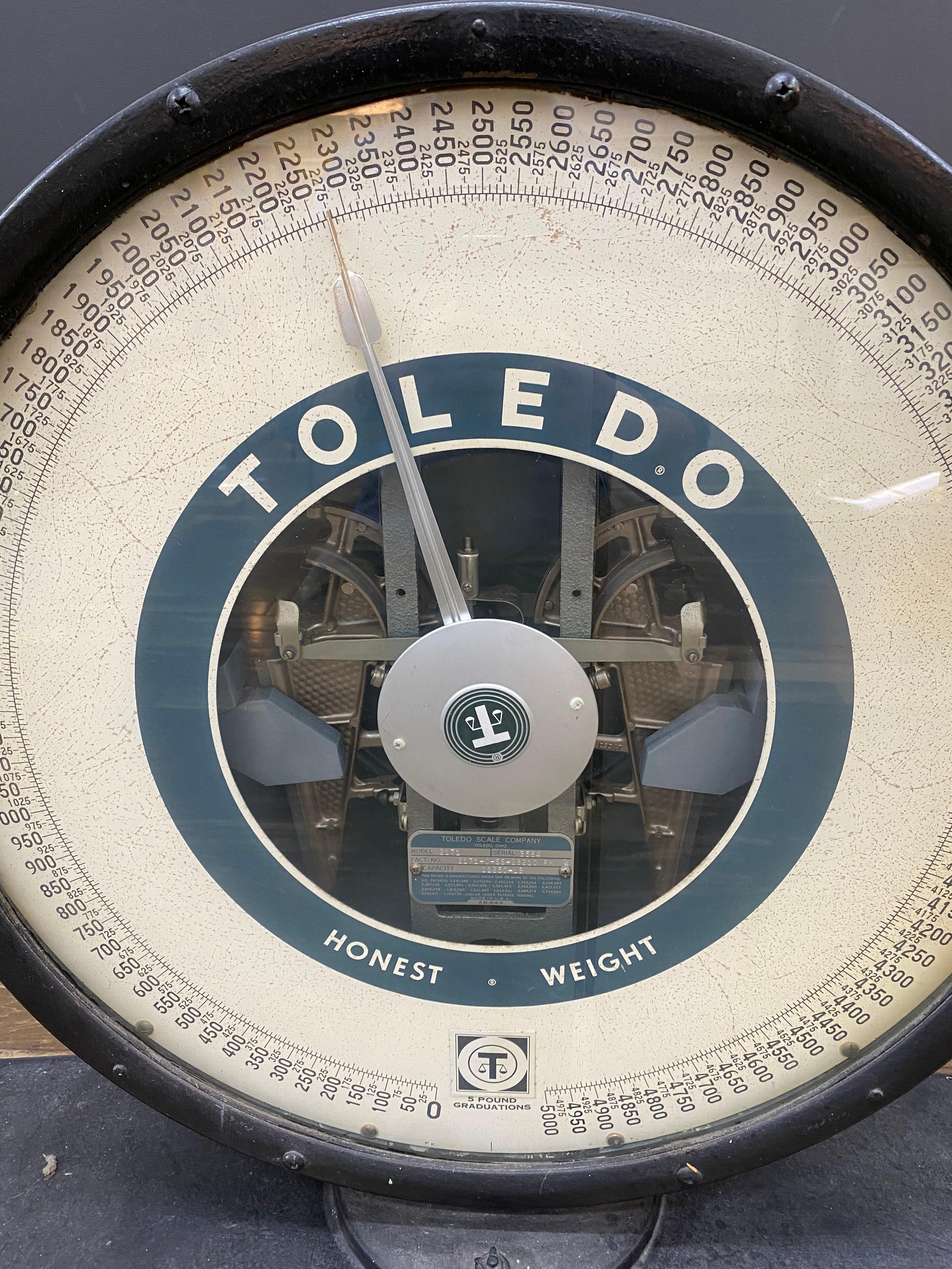 Industrial Vintage Toledo Scale Top