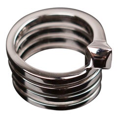 Vintage Tom Ford for Gucci Ad Campaign 18K White Gold Wrap Ring