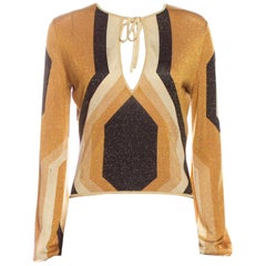 Tom Ford for Gucci - Chemisier vintage Kaleidoscope métallisé:: taille M:: automne-hiver 2000