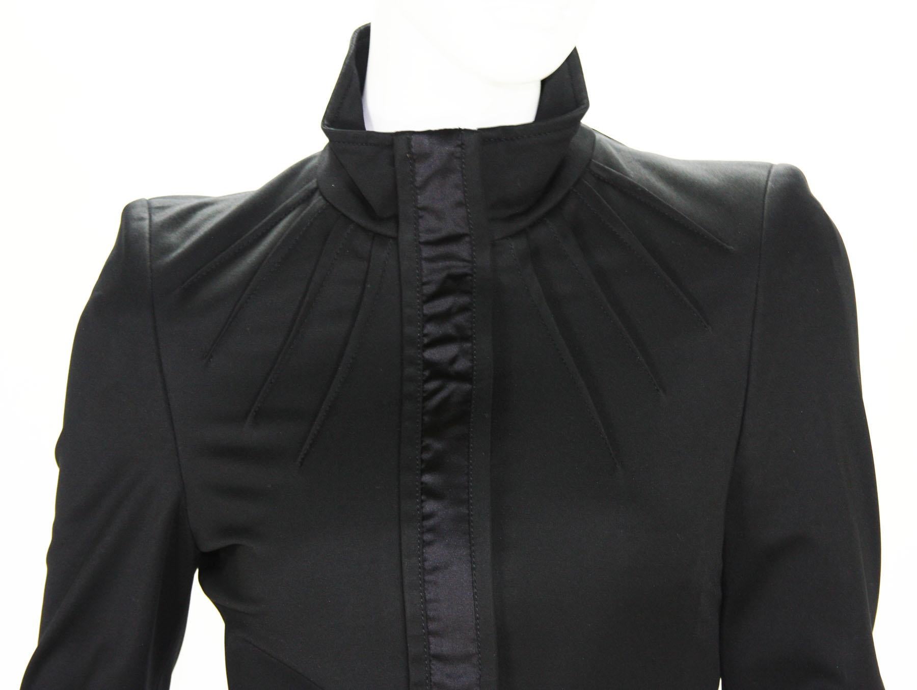 Vintage Tom Ford for Gucci F/W 2004 Black Dress Skirt Suit Italian 42 US 6 For Sale 8