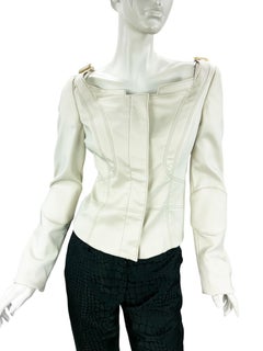 Vintage Tom Ford for Gucci FW 2003 Chaqueta blanca de sastrería italiana 38