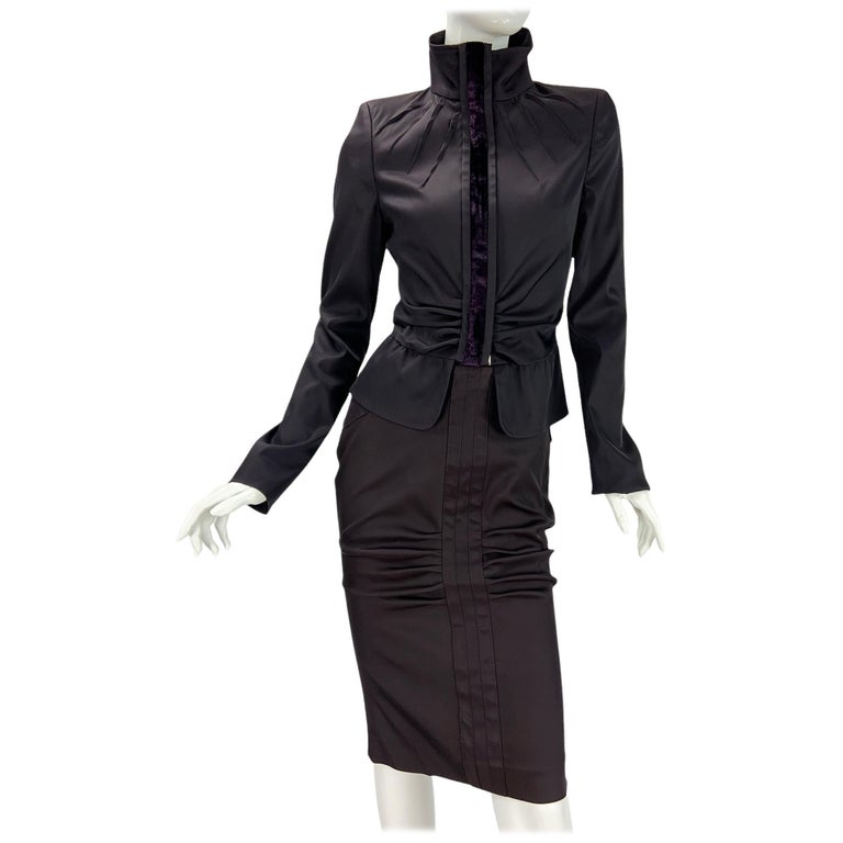 Vintage Aubergine Suit Set, image 2 of 13