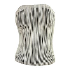 Vintage Tom Ford for Gucci S/S 2001 Leather Tulle Corset Italian size 38