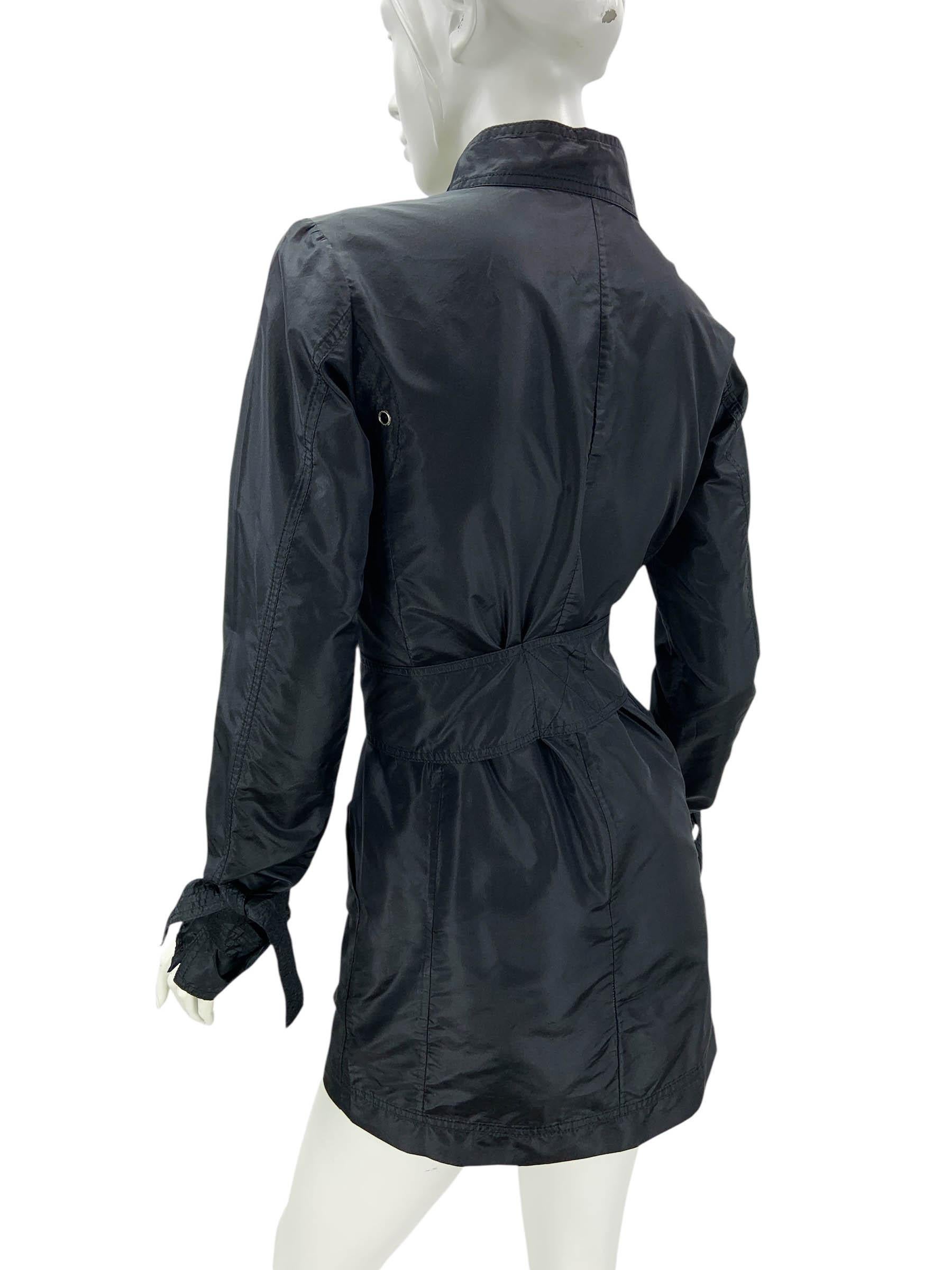 Vintage Tom Ford for Gucci S/S 2003 Black Silk Mini Dress It. 40 For Sale 8