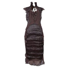 Vintage Tom Ford for Yves Saint Laurent Chocolate Dress, c. 2004