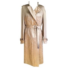 Vintage Tom Ford for Yves Saint Laurent Nude Embroidered Trench