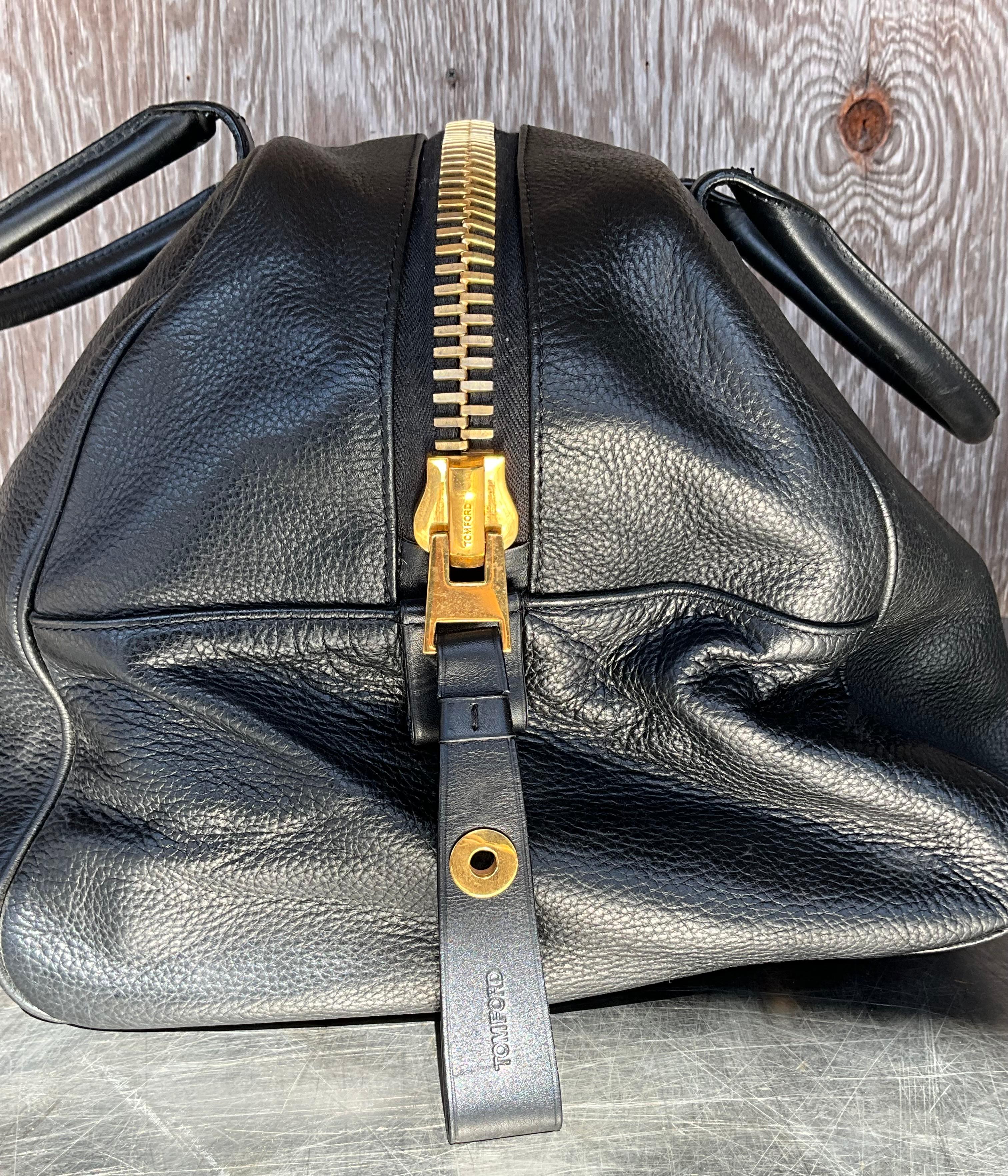 Vintage Tom Ford Leather Travel Bag For Sale 2