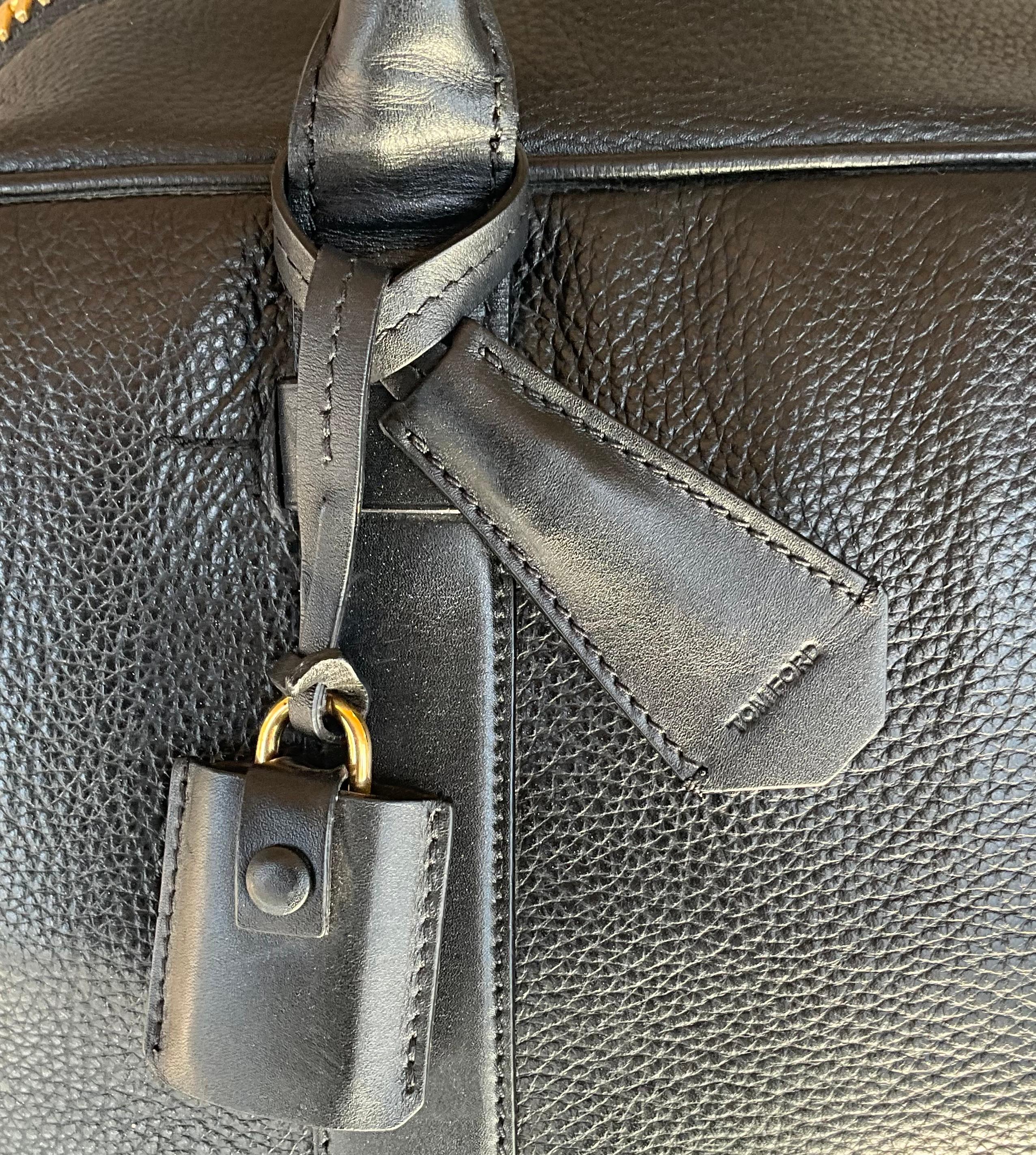 Vintage Tom Ford Leather Travel Bag For Sale 3