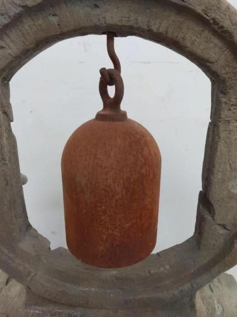20th Century Vintage Tom Torrens 5 Piece Cement and Iron Gong