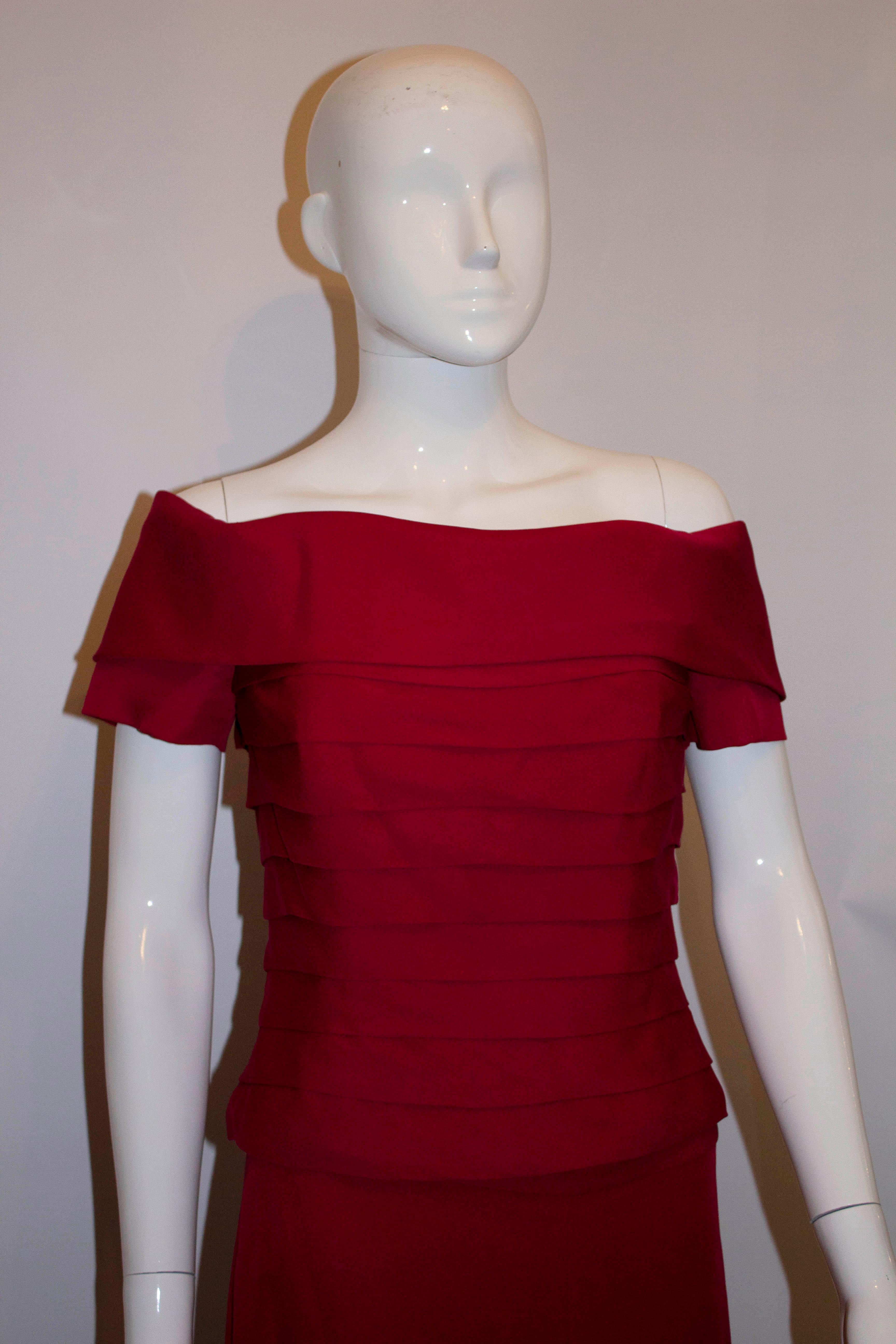 Women's Vintage Tomasz Starzewski Couture Silk Skirt and Evening Top For Sale