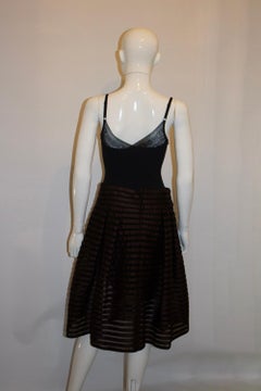 Jupe Vintage Tomasz Starzewski en Brown et Black