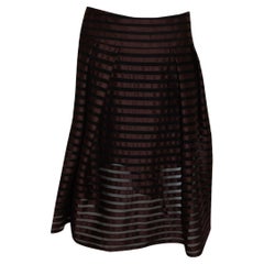 Vintage Tomasz Starzewski Skirt in Brown and Black