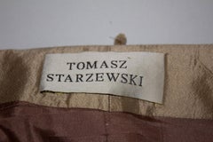 Tomasz Starzewski Weiche Gold-Abendjacke, Vintage