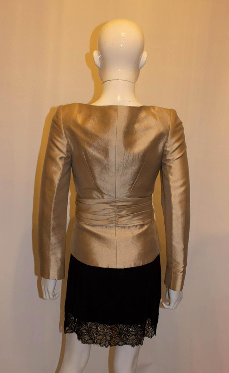 Women's Vintage Tomasz Starzewski Soft Gold Evening Jacket For Sale