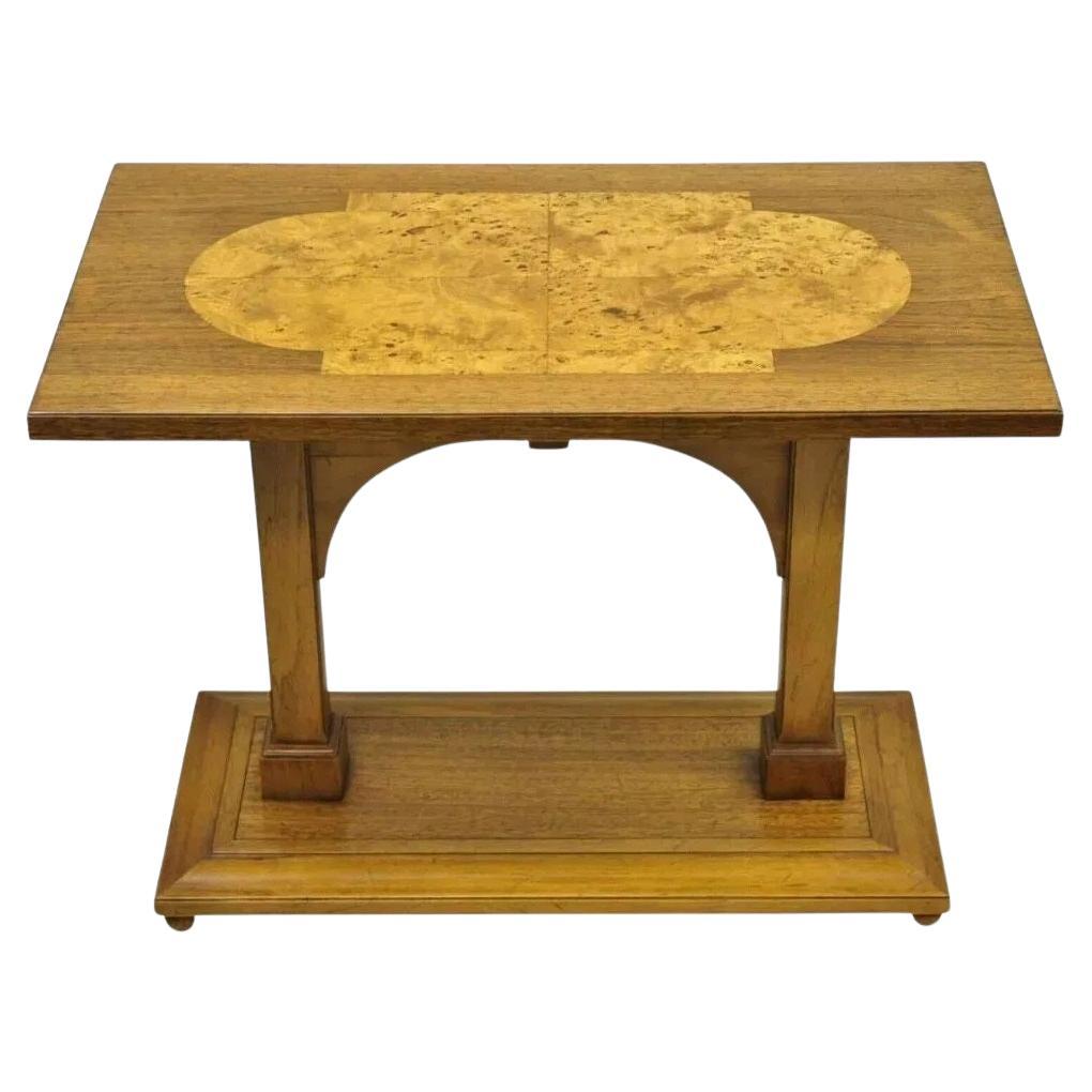 Tomlinson Vintage-Beistelltisch, Wurzelholz, Nussbaum, Mid-Century Modern, Art déco-Akzent, Vintage