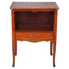 Vintage Tomlinson French Louis XV Style Cherry Bedside End Table Nightstand