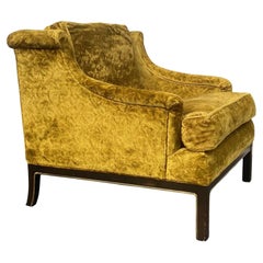 Vintage Tomlinson Hollywood Regency Crushed Velvet Lounge Chair