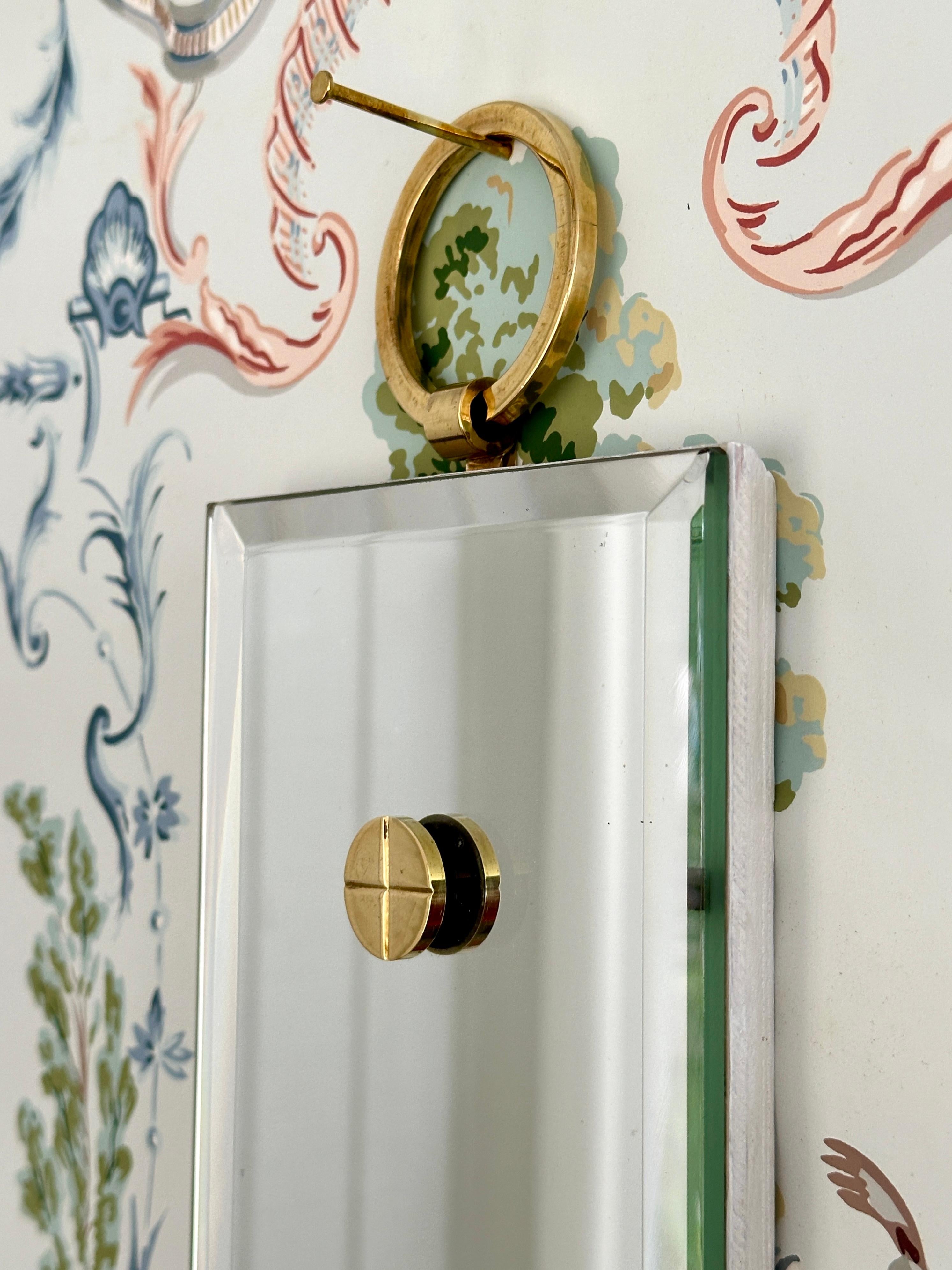 Applique murale vintage Tommi Parzinger à miroir biseauté avec jardinière pour Dorlyn Bon état - En vente à Doraville, GA