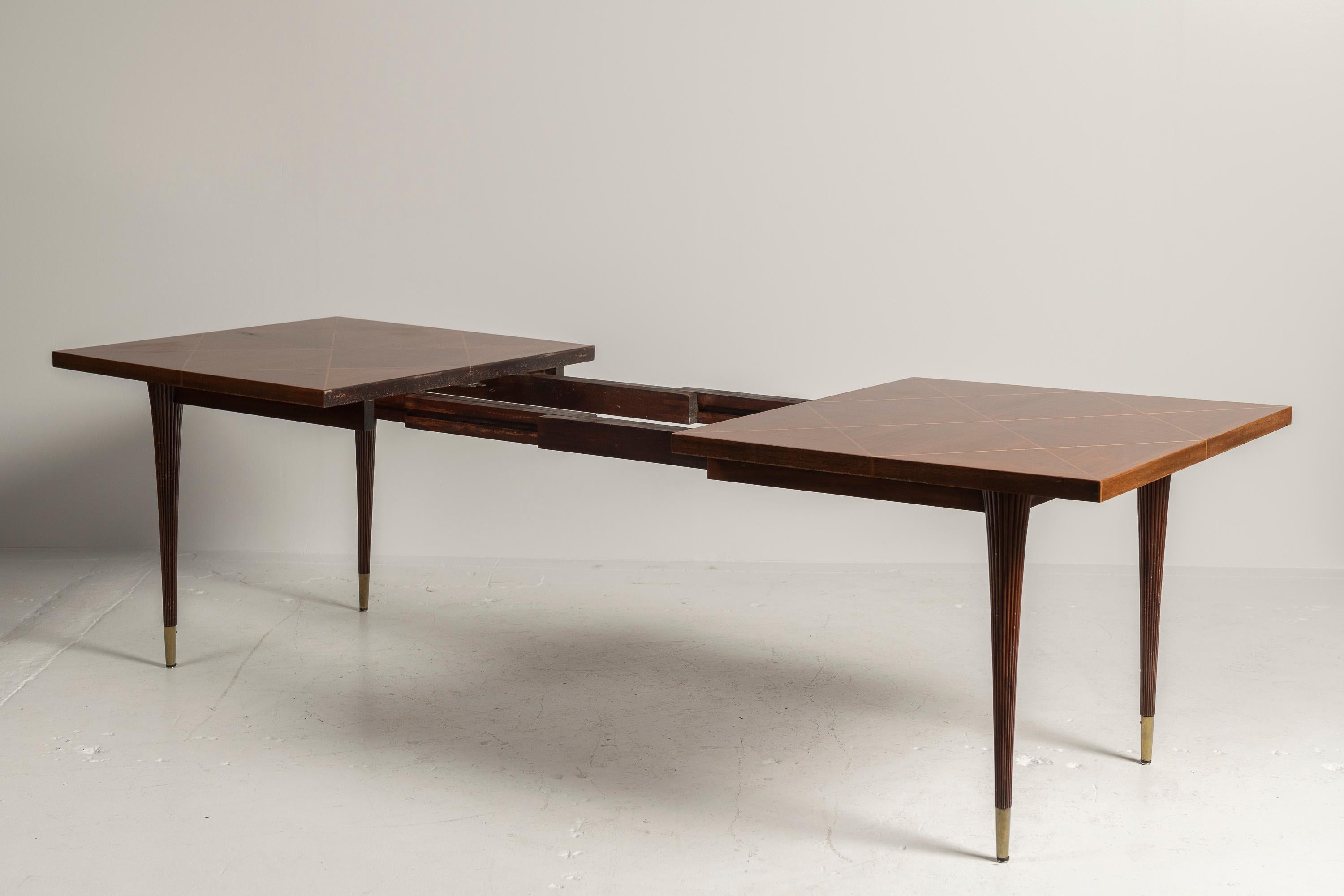 Vintage Tommi Parzinger for Charak Extendable Dining Table, c 1950s For Sale 4