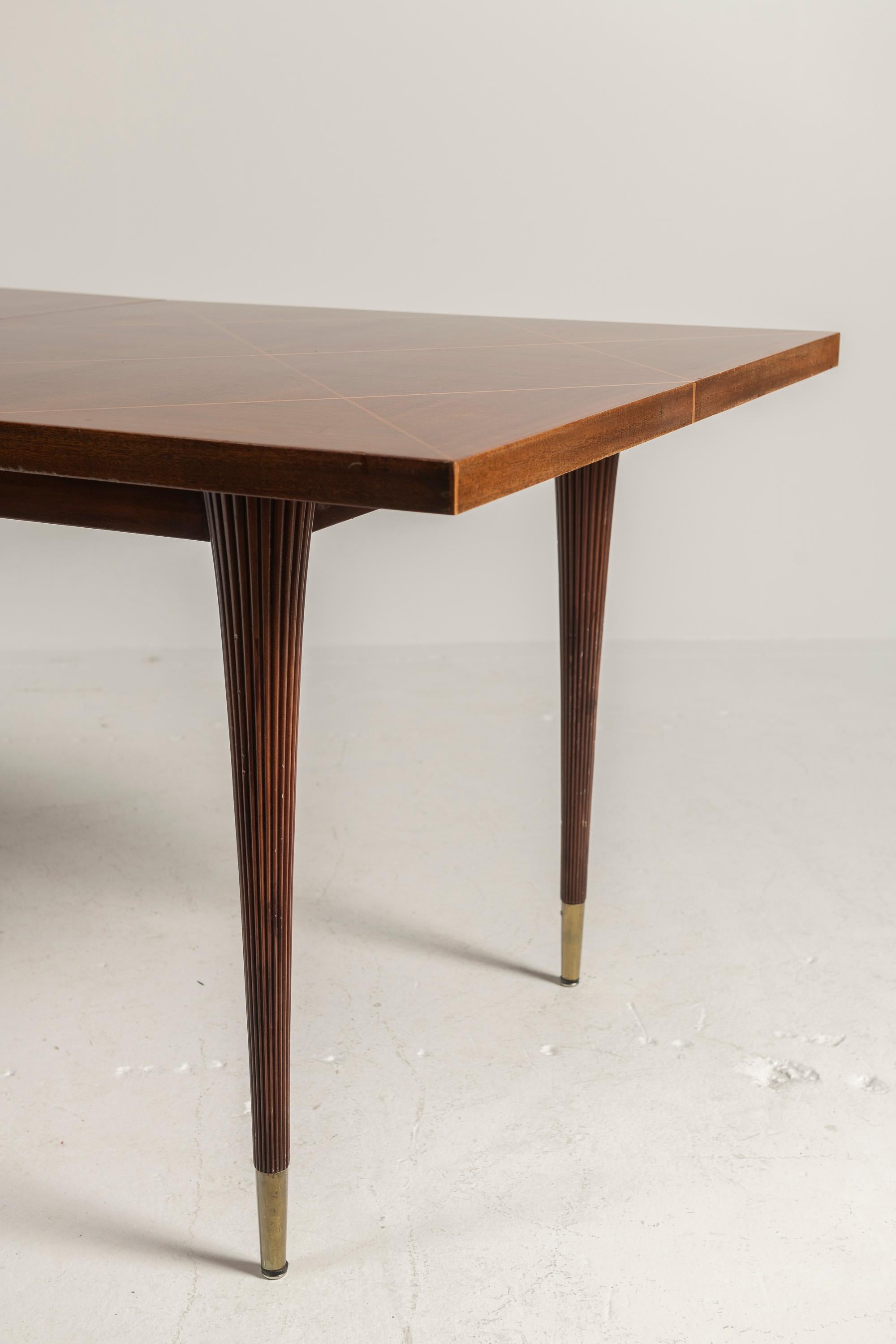Vintage Tommi Parzinger for Charak Extendable Dining Table, c 1950s For Sale 5