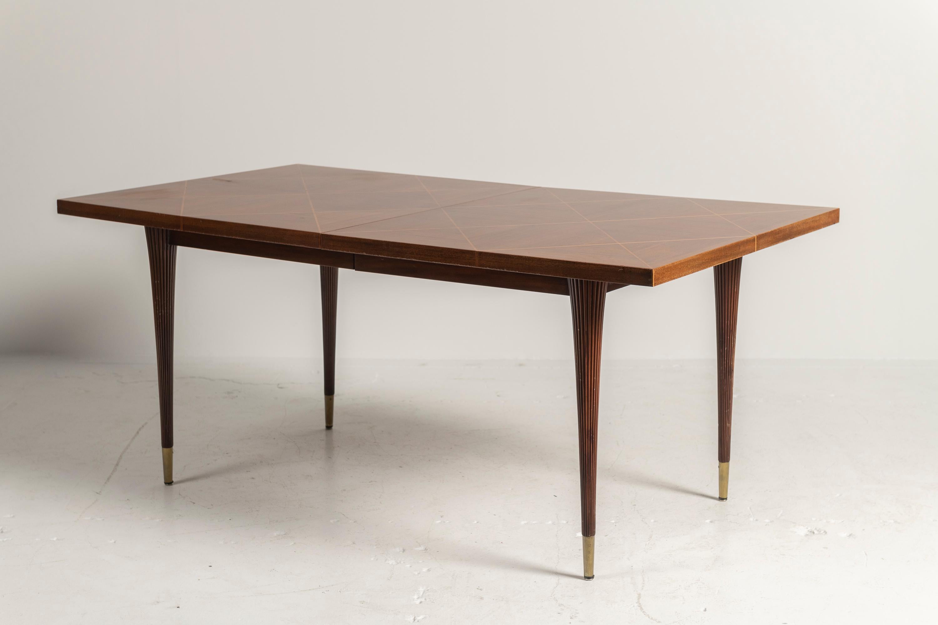 Vintage Tommi Parzinger for Charak Extendable Dining Table, c 1950s For Sale 7