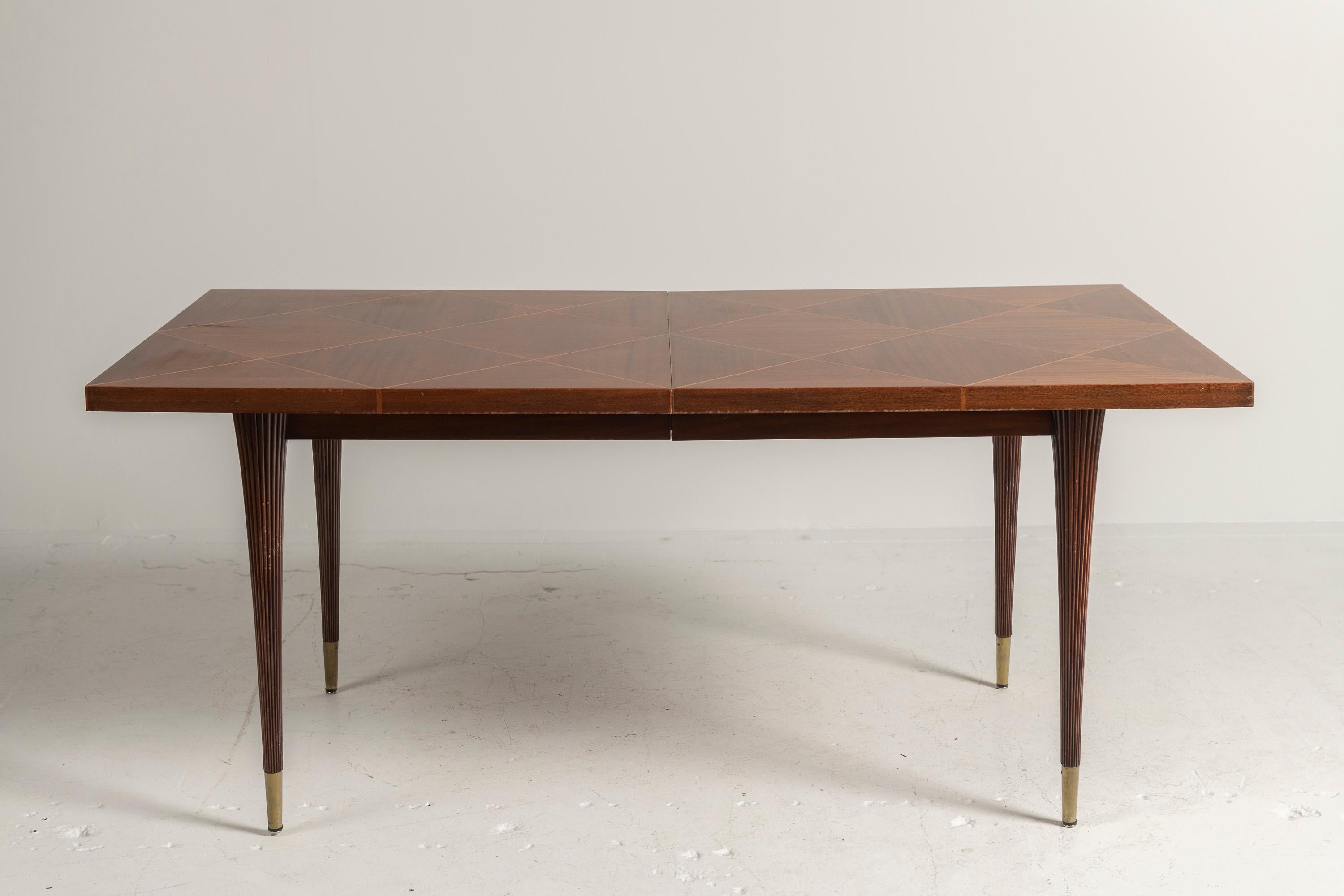 Vintage Tommi Parzinger for Charak Extendable Dining Table, c 1950s For Sale 8