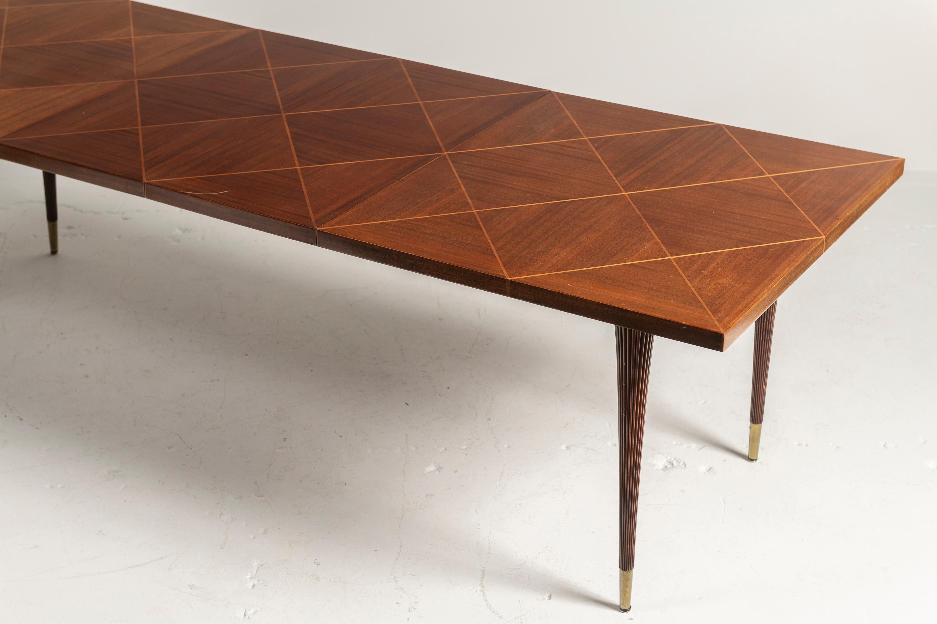 Vintage Tommi Parzinger for Charak Extendable Dining Table, c 1950s For Sale 2