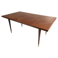 Table de salle à manger extensible vintage Tommi Parzinger pour Charak, C.C., années 1950