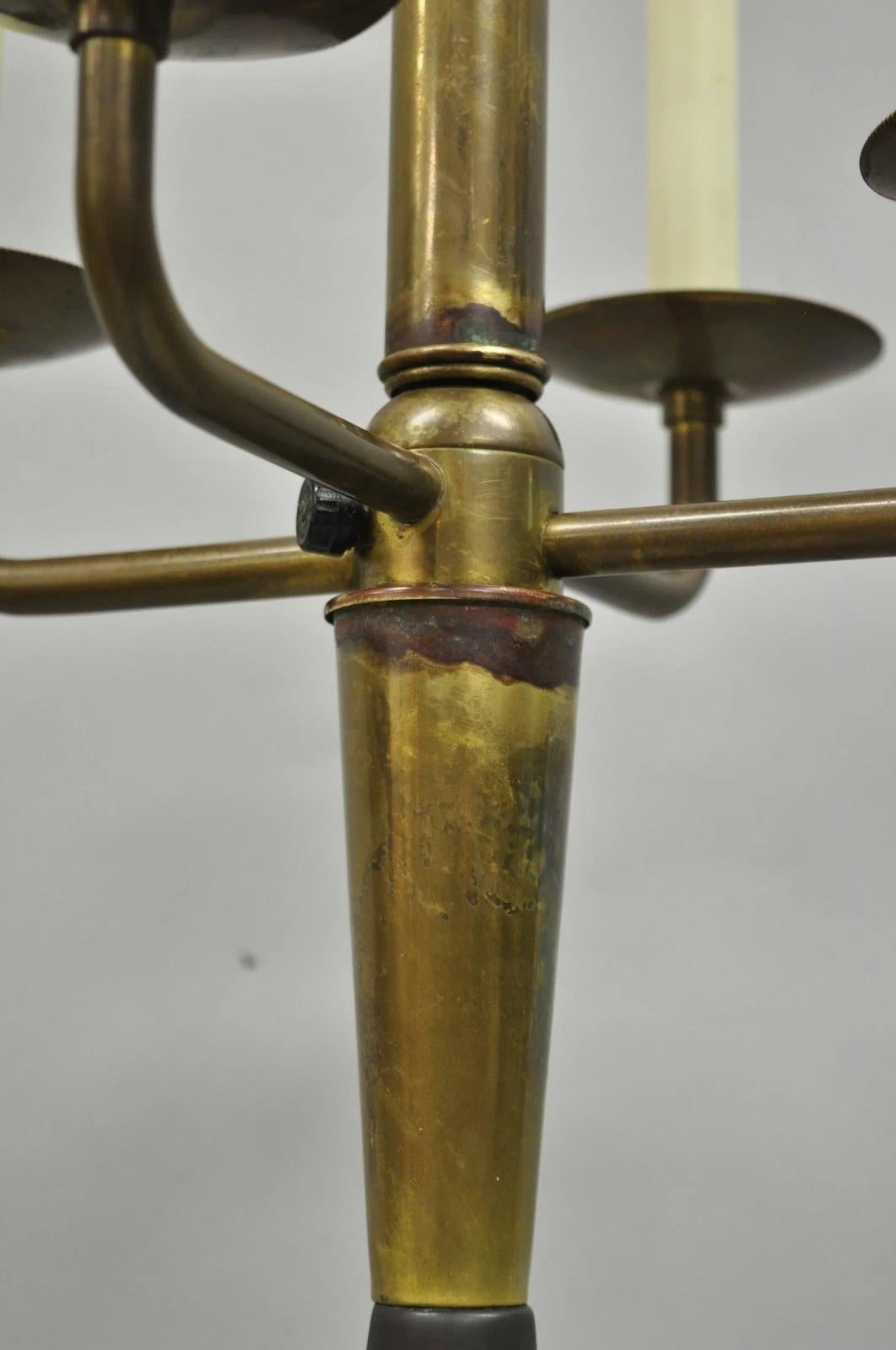 Lampada da tavolo MCM d'epoca in stile Tommi Parzinger dipinta su ceramica con 