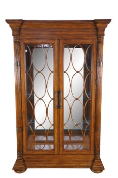 Vintage Tommy Bahama Maple Island Estate Mariana Display Curio China Cabinet 87"