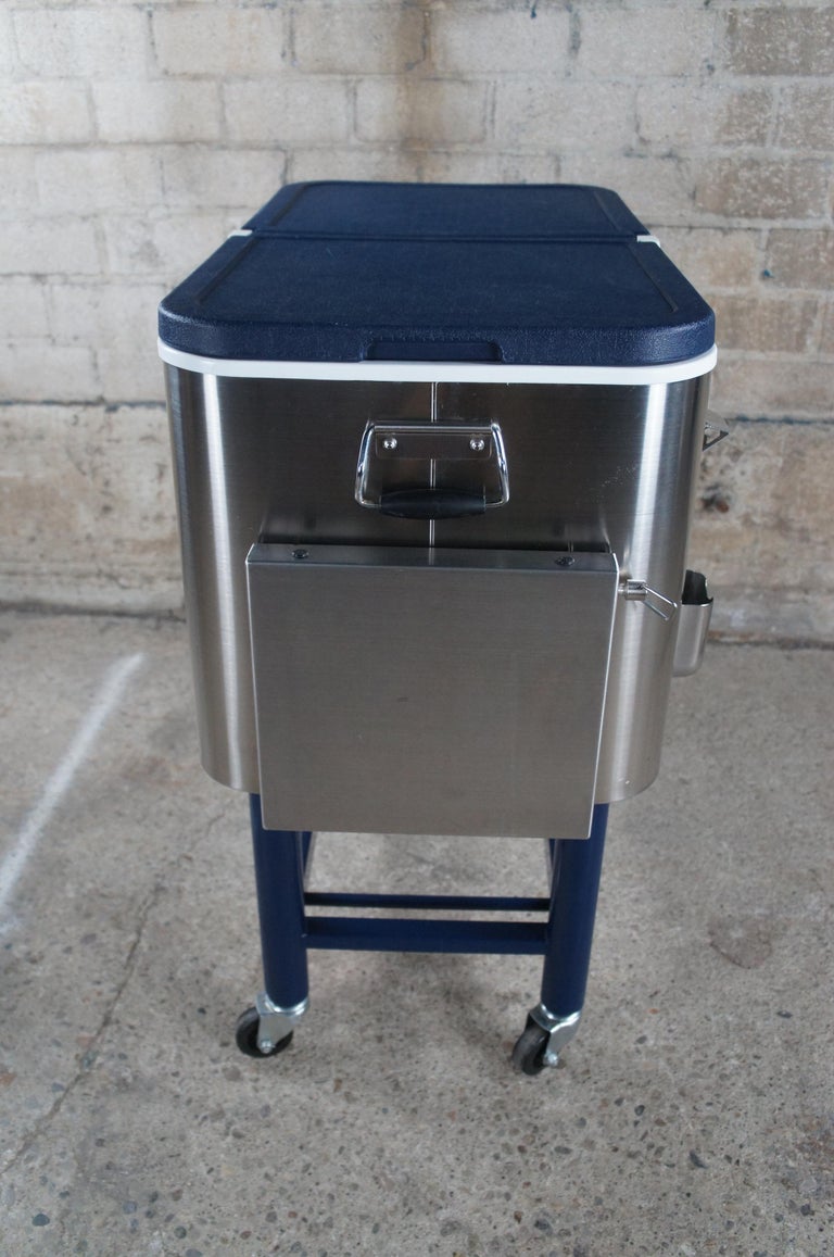 Tommy bahama 100 qt stainless steel rolling cooler hotsell