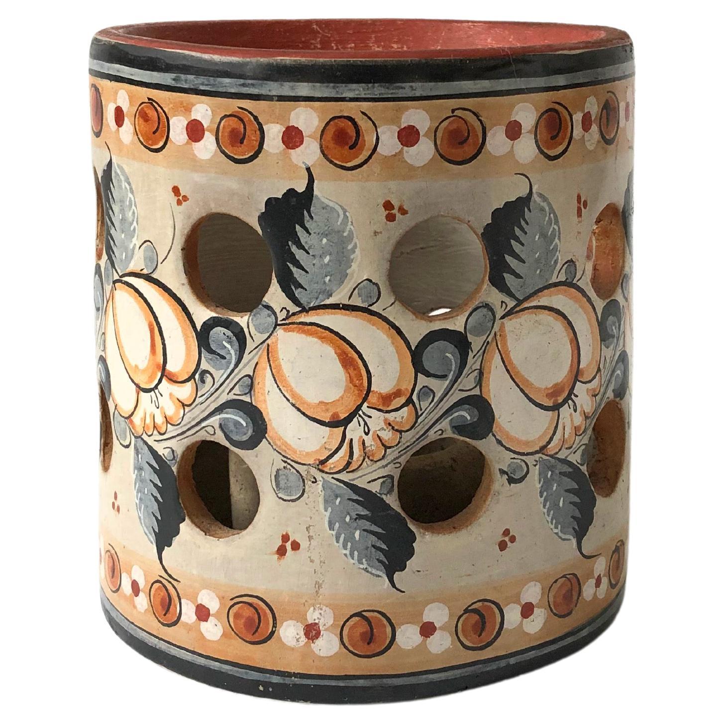 Vintage Tonala Pottery Candle Holder