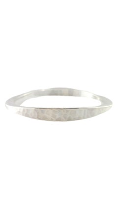 Vintage Tone Vigeland Norway Plus Workshop Hammered Sterling Bangle #17878
