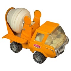 Vintage Tonka Cement Mixer Truck Toy, Orange Pressed Steel, Circa 1961 - 2Y609 Vintage Tonka Cement Mixer Truck Toy, Orange Pressed Steel, Circa 1961 - 2Y609