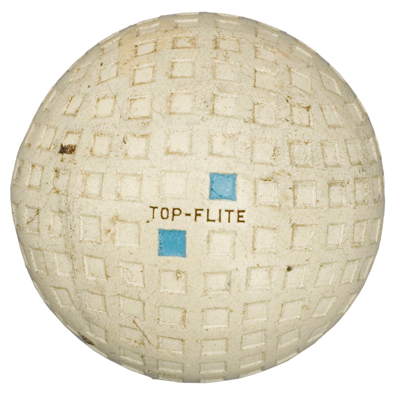 Vintage Top Flite Golf Ball with Mesh Pattern For Sale