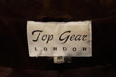 Vintage Top Gear London Brown Velvet Coat