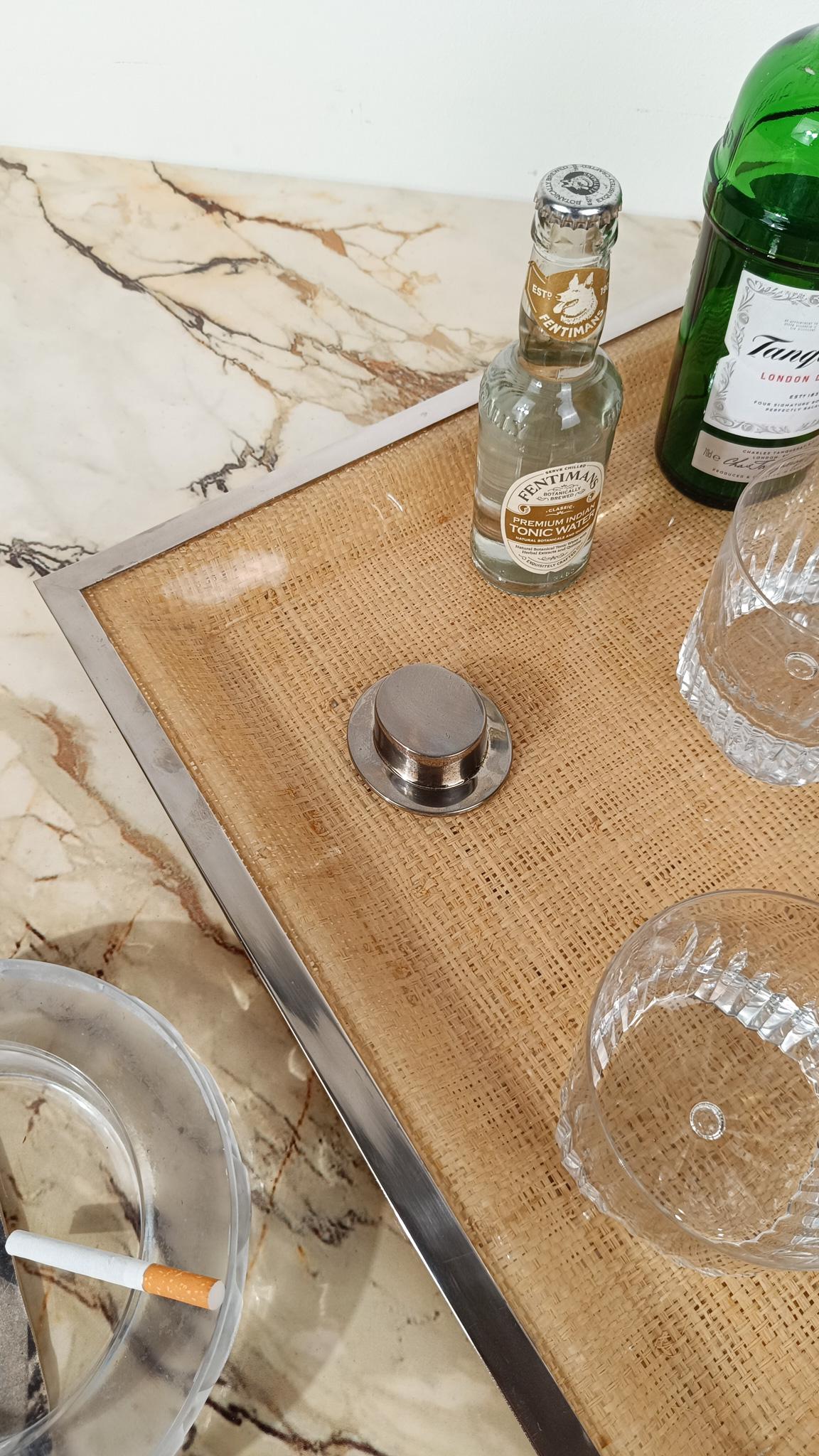 Vintage Top Hat Flaschenöffner aus versilbertem Messing Metall 70er Jahre (20. Jahrhundert) im Angebot