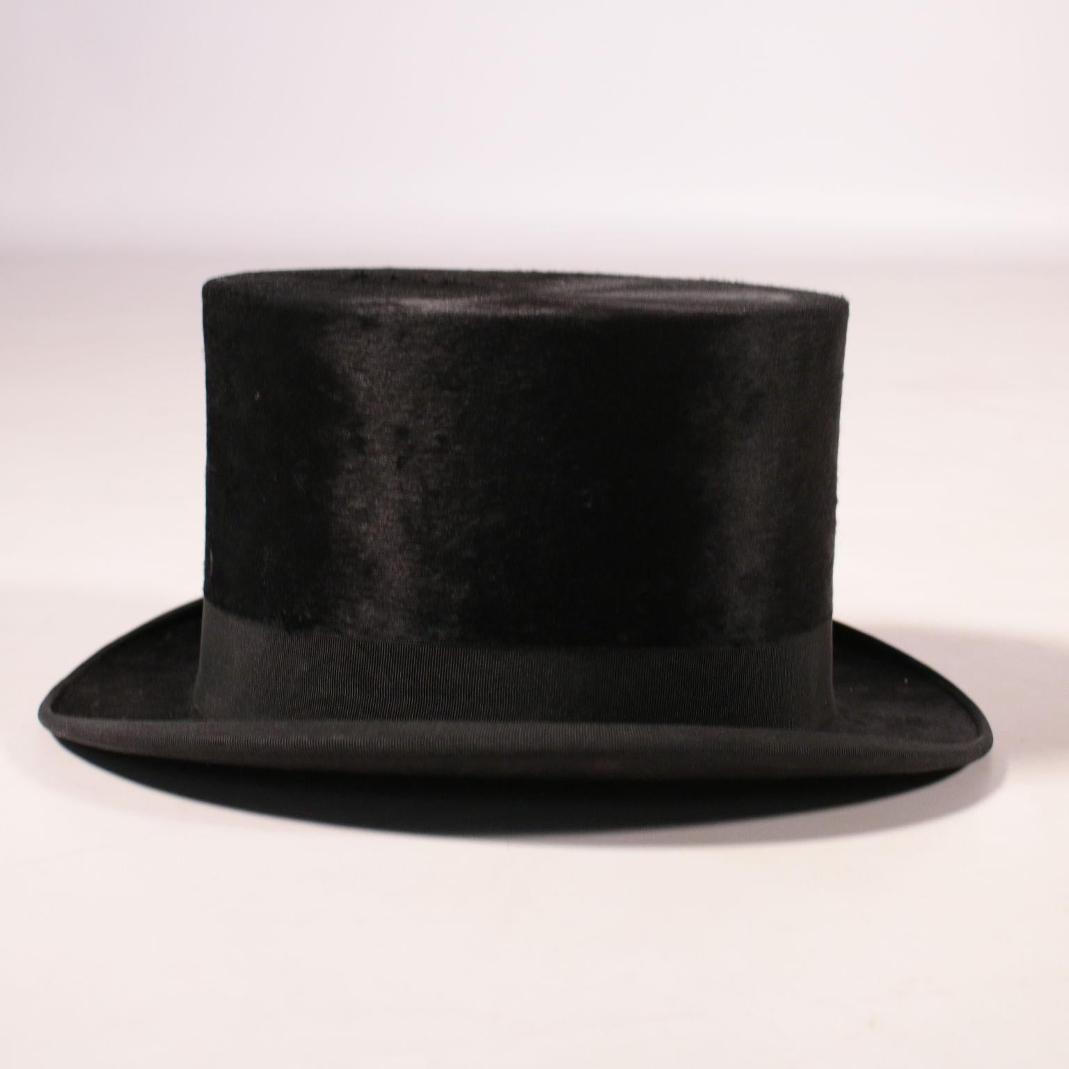 Vintage Top Hat with Hat Box, 1890s-1910s at 1stDibs