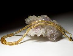 Vintage Topaz Imperial Beads Honey Yellow Natural Brazilian gift