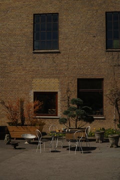 Ensemble de jardin vintage Tore Ahlsén "Pia", table et 4 chaises, suédois moderne, années 1990