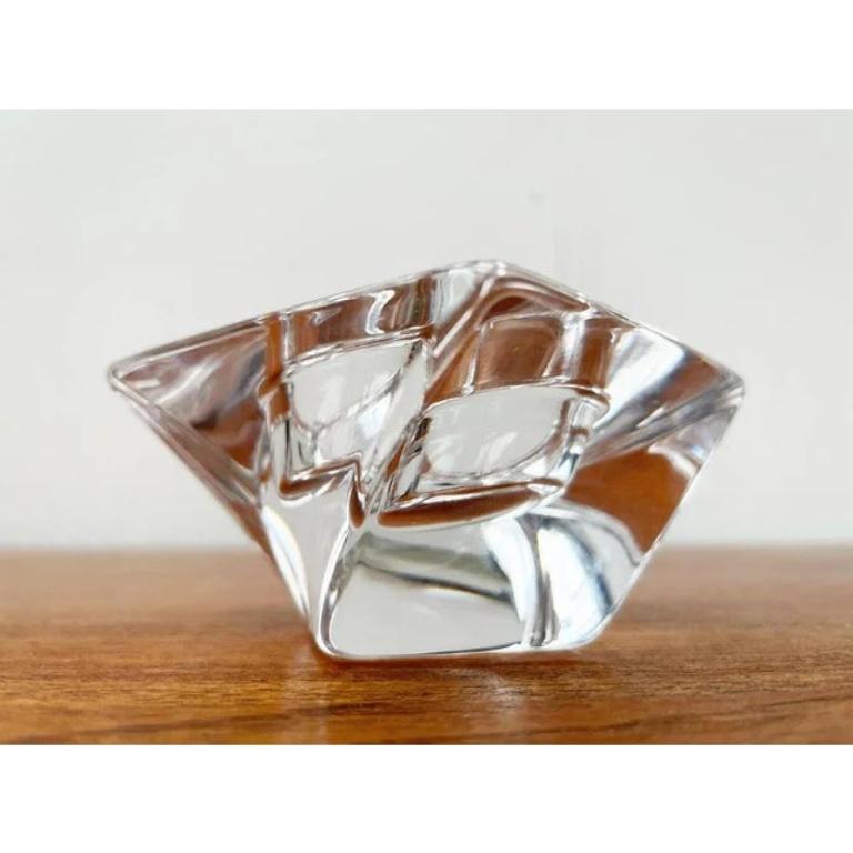 Vintage Tornado Series Crystal Glass Candleholder by Jan Johanssen for Orrefors For Sale 6
