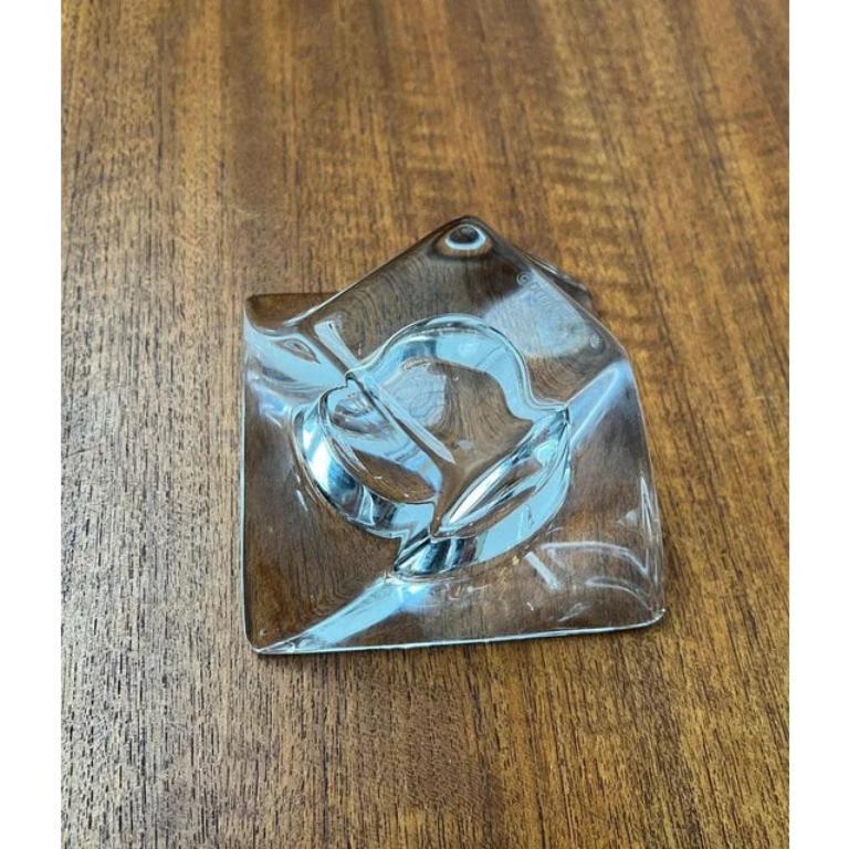 Vintage Tornado Series Crystal Glass Candleholder by Jan Johanssen for Orrefors For Sale 4