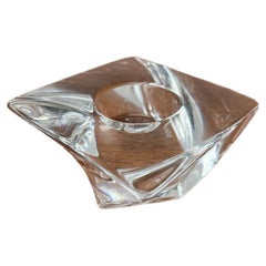 Vintage Tornado Series Crystal Glass Candleholder by Jan Johanssen for Orrefors