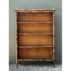 Vintage Tortoise Bamboo Etagere