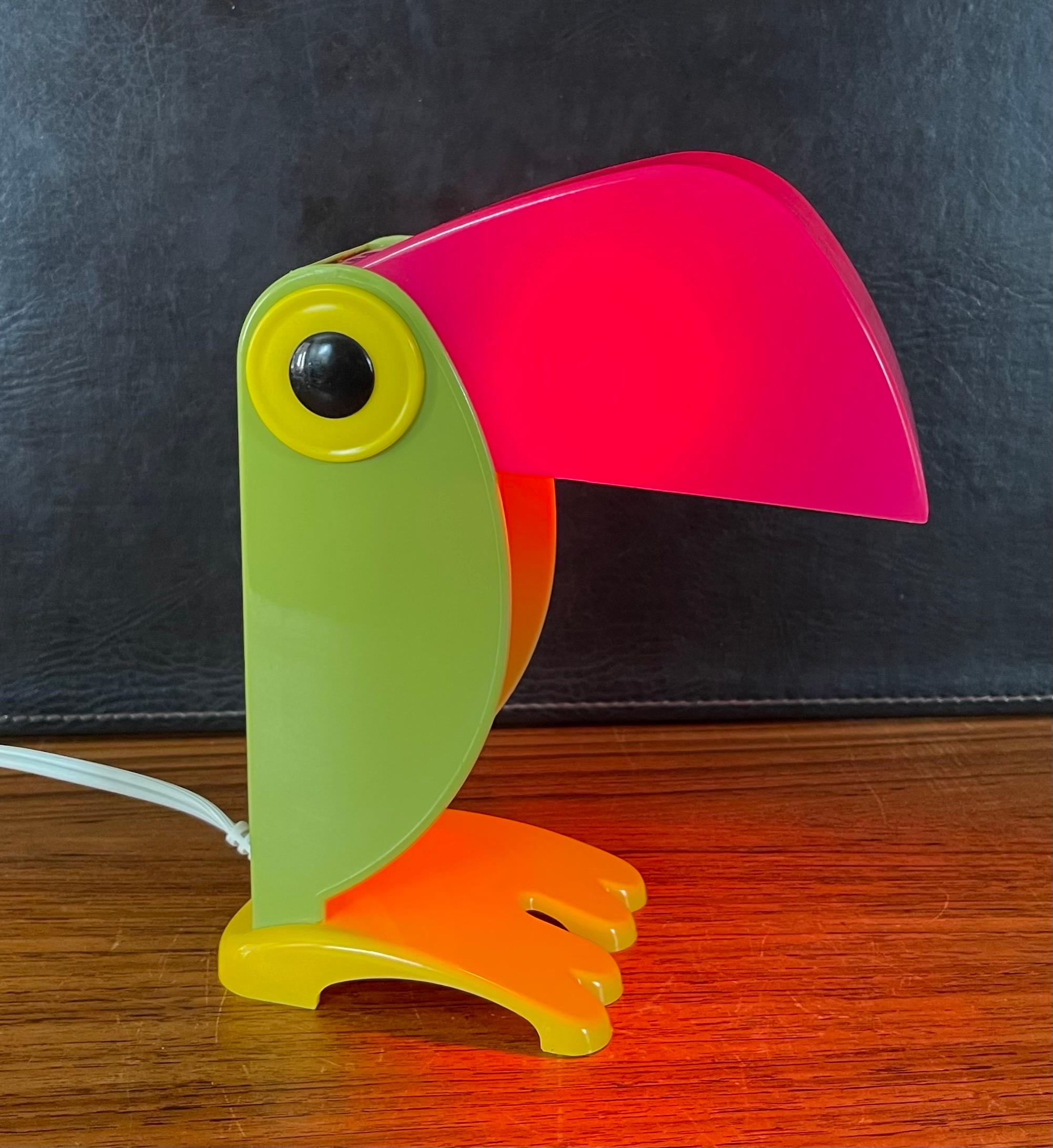 American Vintage Toucan Table Lamp in the Style of Old Timer Ferrari For Sale