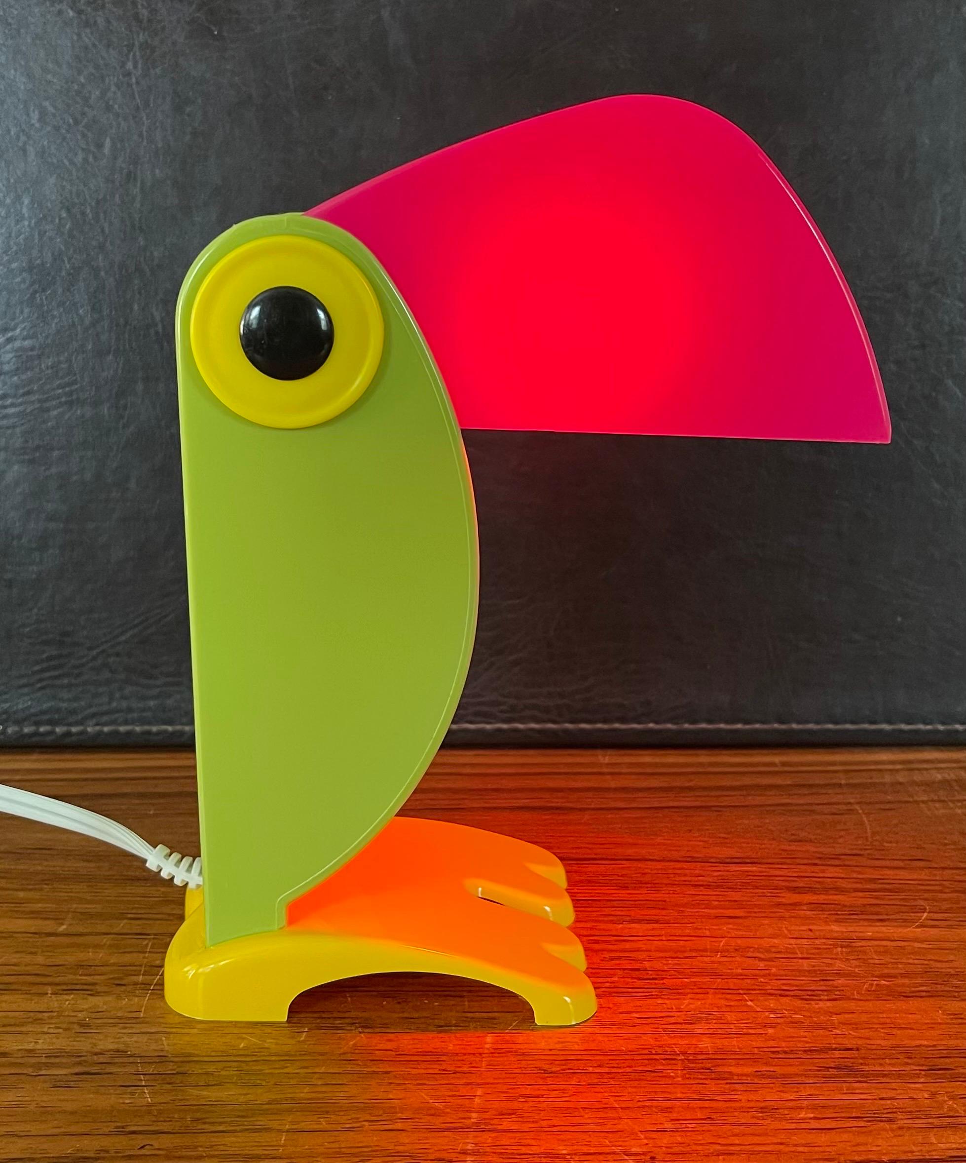 20th Century Vintage Toucan Table Lamp in the Style of Old Timer Ferrari For Sale