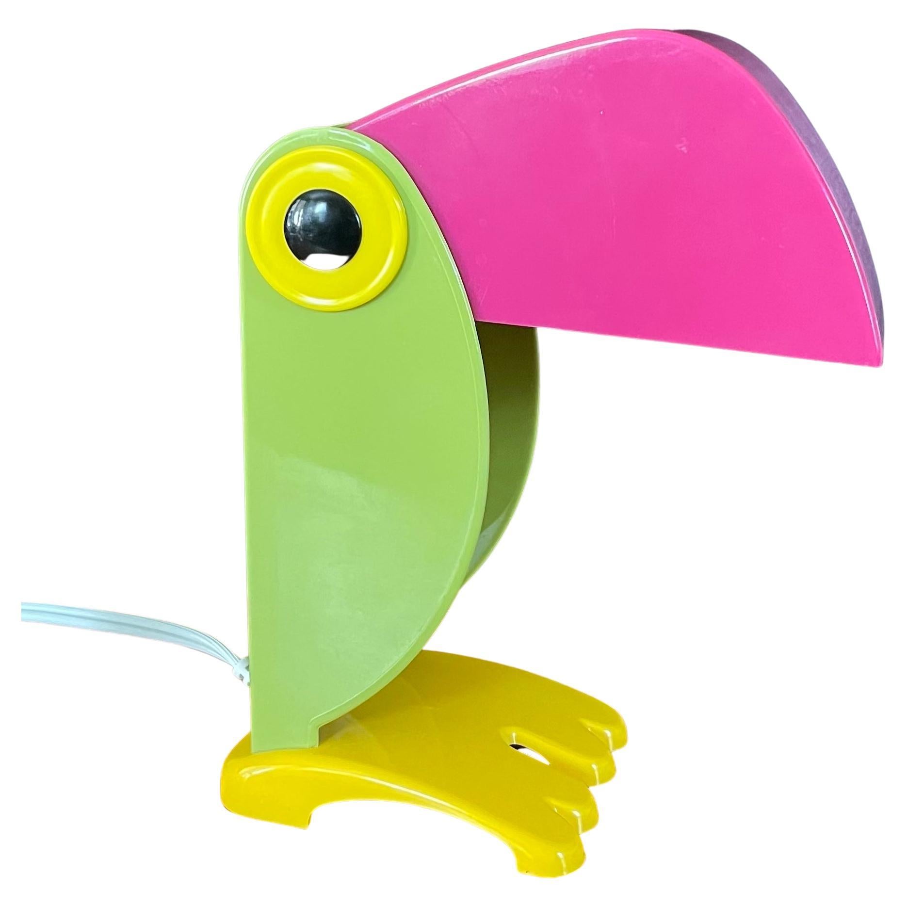 Vintage Toucan Table Lamp in the Style of Old Timer Ferrari For Sale