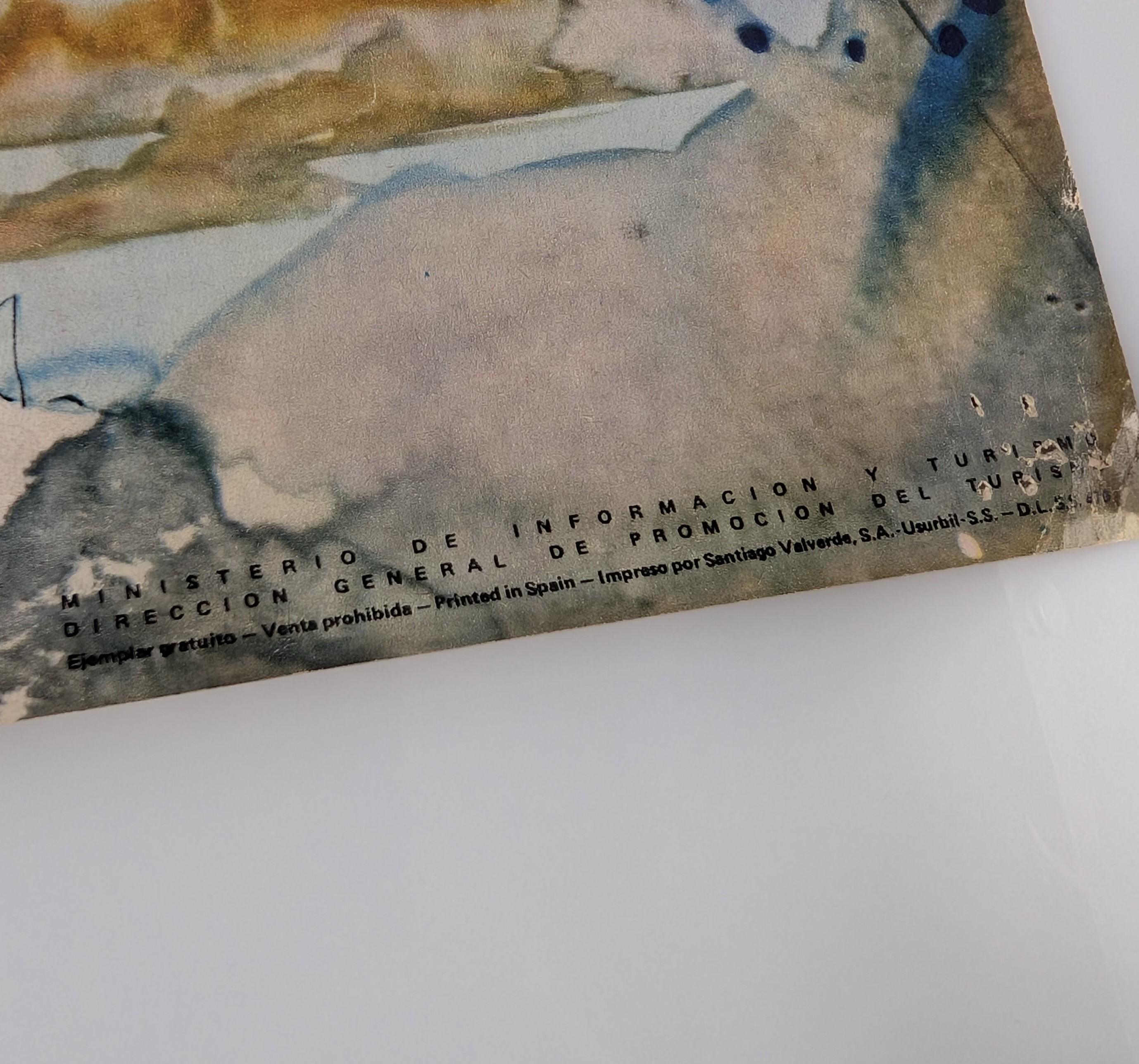 Affiche touristique espagnole par Salvador Dali, années 1970 Bon état - En vente à Benalmadena, ES