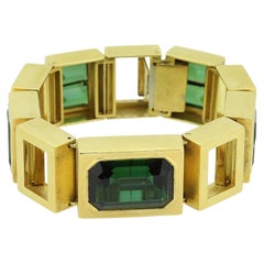 Bracciale vintage astratto con tormalina