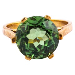 Vintage Tourmaline and 9 Carat Gold Ring